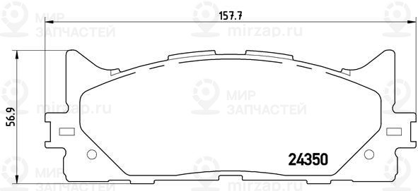 Комплект тормозных колодок, дисковый тормоз BREMBO P83117