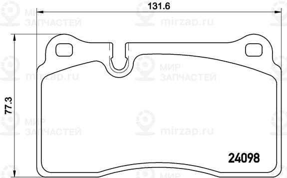 Комплект тормозных колодок, дисковый тормоз BREMBO P85110