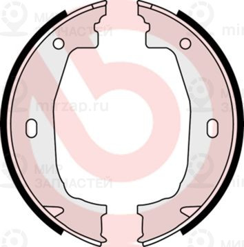 Комплект тормозных колодок, стояночная тормозная система BREMBO S06510