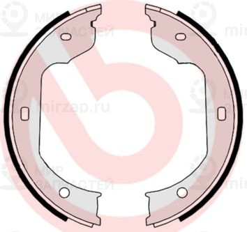 Комплект тормозных колодок, стояночная тормозная система BREMBO S06511
