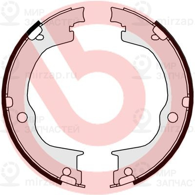 Комплект тормозных колодок, стояночная тормозная система BREMBO S10515