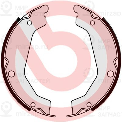 Комплект тормозных колодок, стояночная тормозная система BREMBO S30531