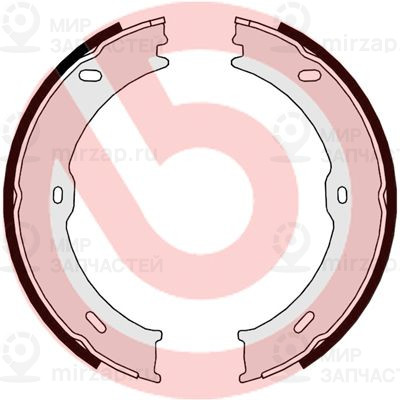 Комплект тормозных колодок, стояночная тормозная система BREMBO S50523