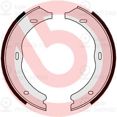 Комплект тормозных колодок, стояночная тормозная система BREMBO S50524