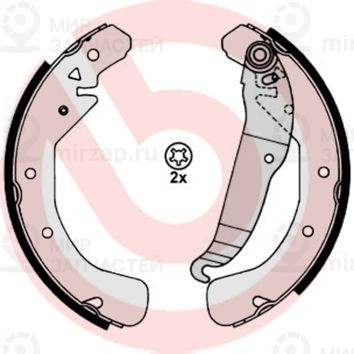 Комплект тормозных колодок BREMBO S59517