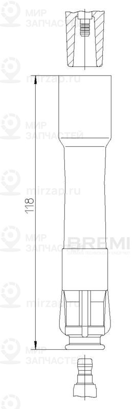 Вилка, свеча зажигания BREMI 13249A18
