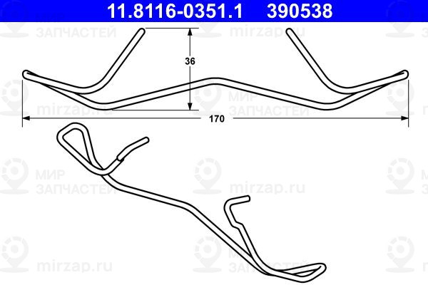 Запчасть ATE 11811603511