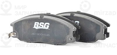 Комплект тормозных колодок, дисковый тормоз BSG BSG40200046