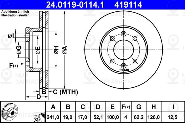 Запчасть ATE 24011901141