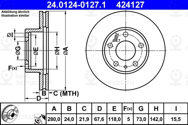 Запчасть ATE 24012401271