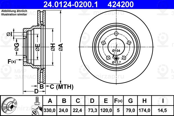 Запчасть ATE 24012402001