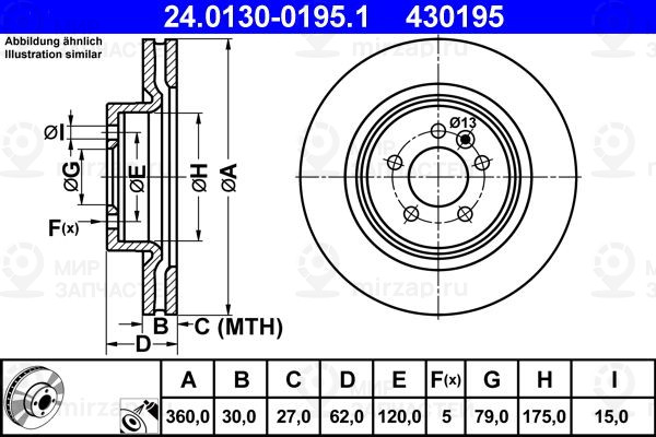 Запчасть ATE 24013001951