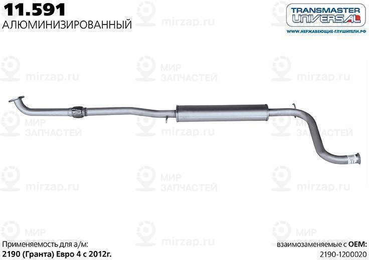 Запчасть TRANSMASTER UNIVERSAL 11591AL