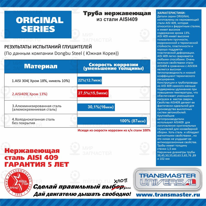 Запчасть TRANSMASTER UNIVERSAL 57P1000SS409