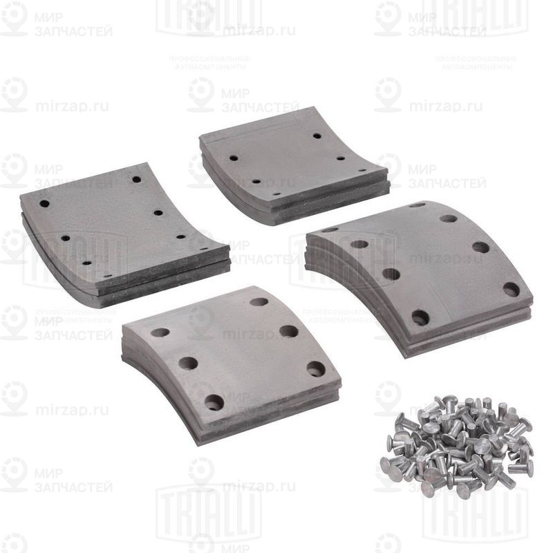 Тормозные колодки, барабанный тормоз TRIALLI BLT0702