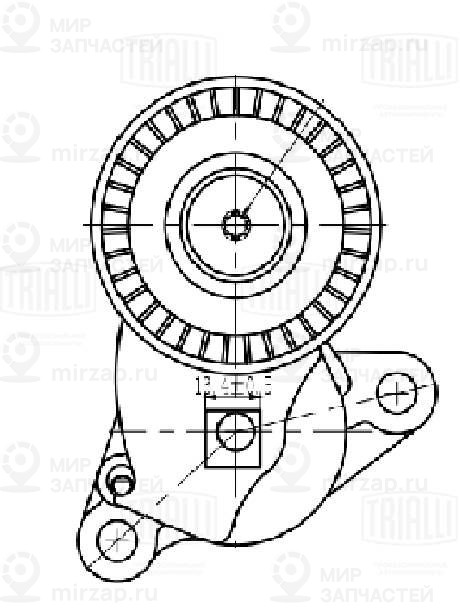 Натяжитель ремня, клиновой зубча TRIALLI CM5726
