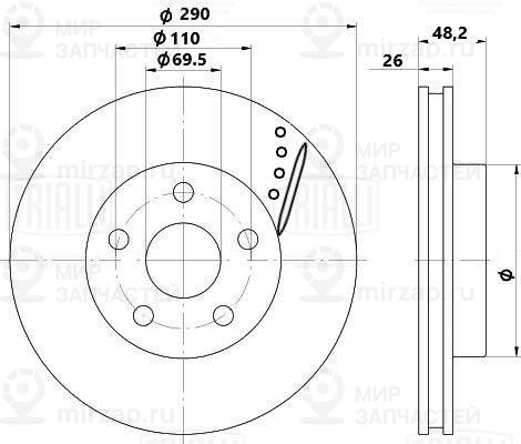 Запчасть TRIALLI DF0237S