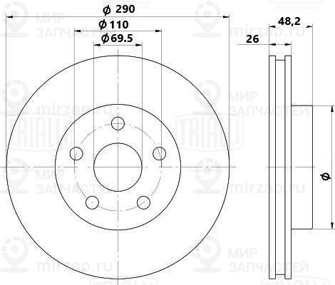 Запчасть TRIALLI DF123