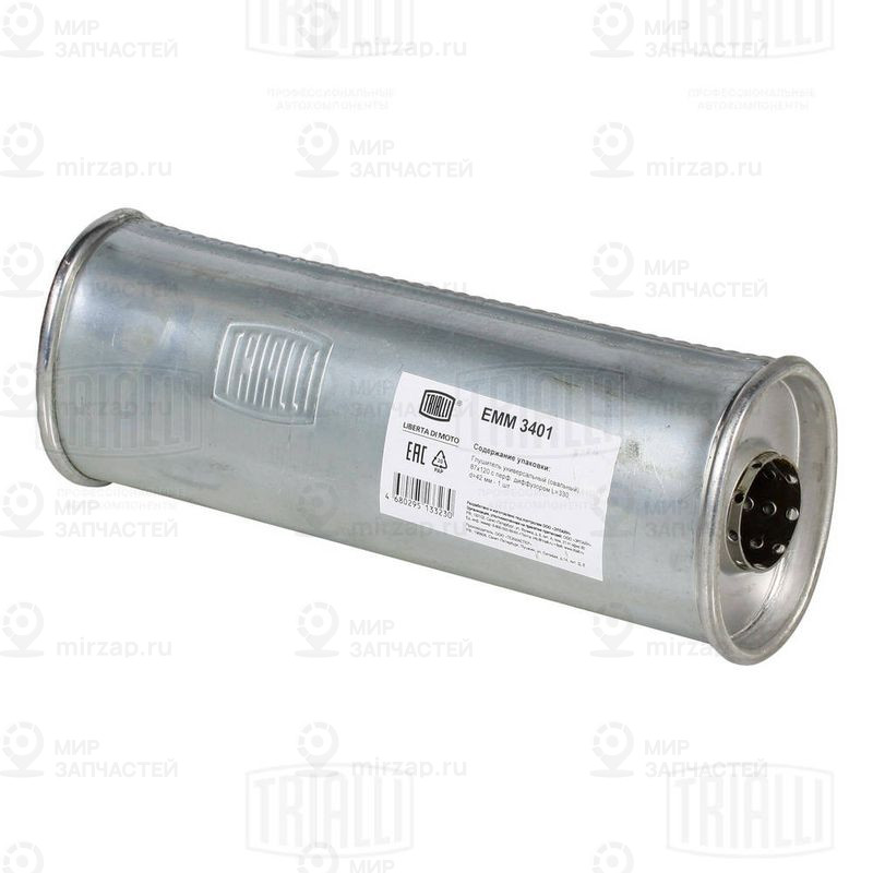 Средний / конечный глушитель ОГ TRIALLI EMM3401