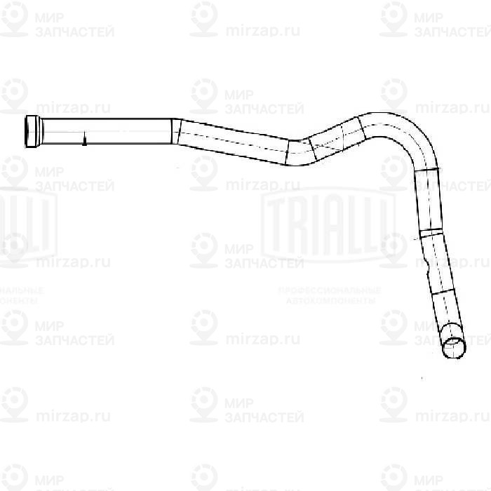 Труба выхлопного газа TRIALLI ERP0111