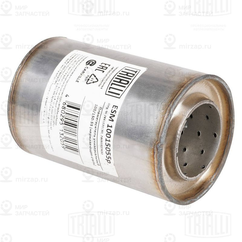 Предглушитель выхлопных газов, универсальный TRIALLI ESM10015055P