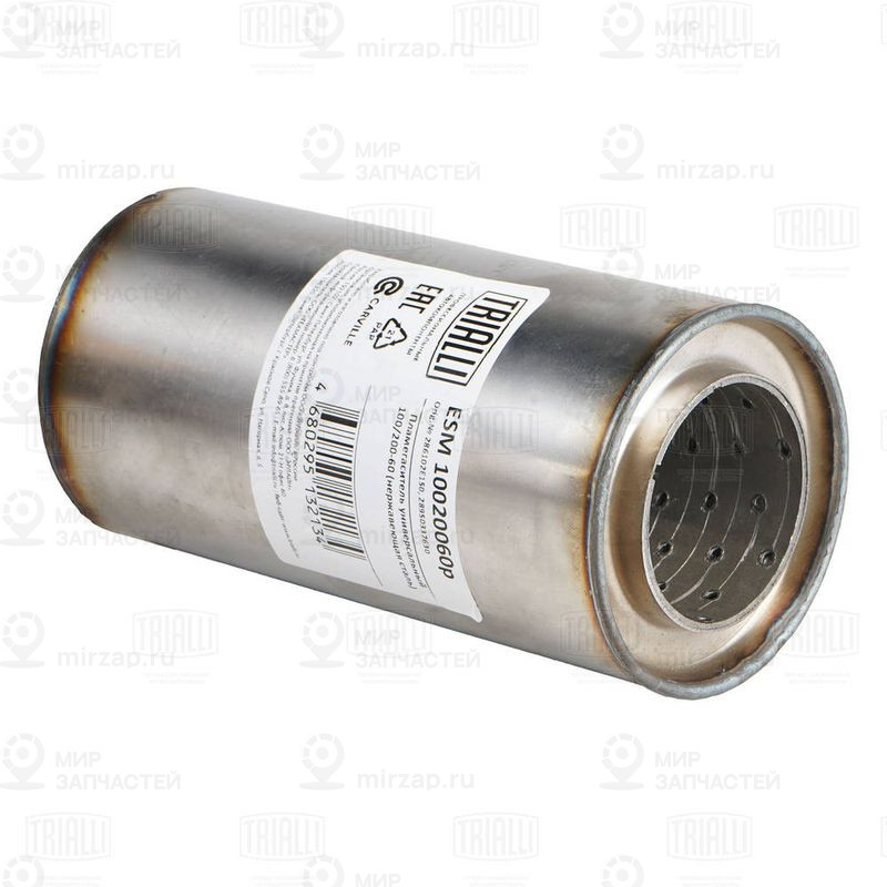 Предглушитель выхлопных газов, универсальный TRIALLI ESM10020060P