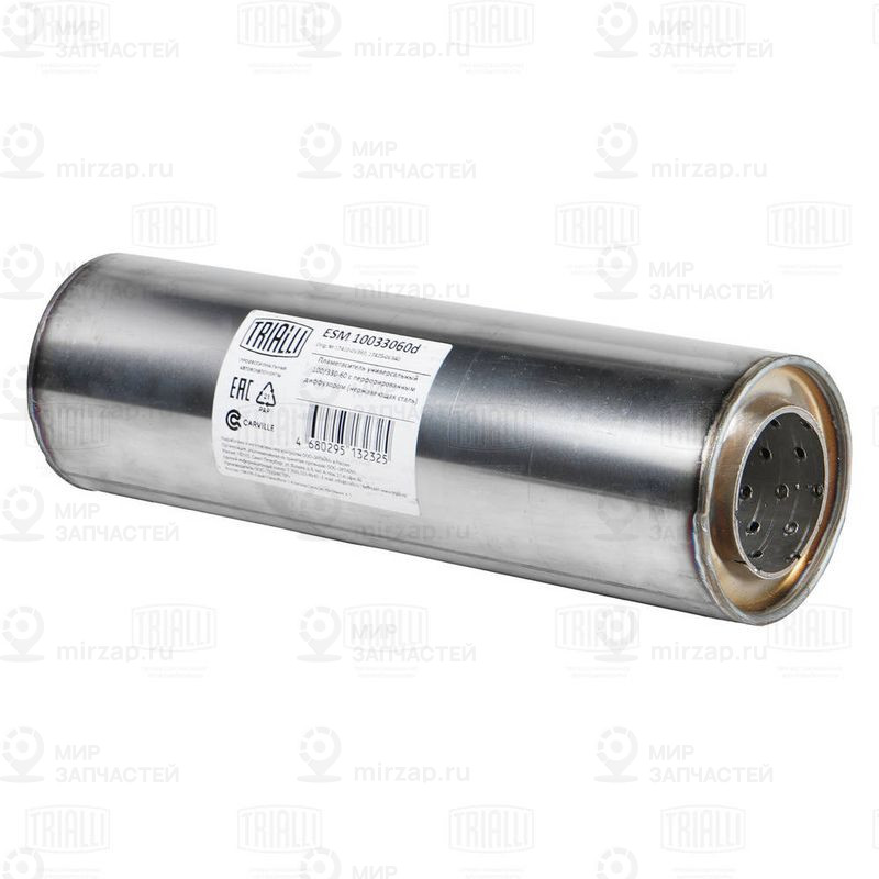 Предглушитель выхлопных газов, универсальный TRIALLI ESM10033060D