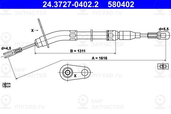 Запчасть ATE 24372704022