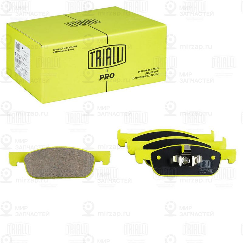 Комплект тормозных колодок, дисковый тормоз TRIALLI PF0102CR