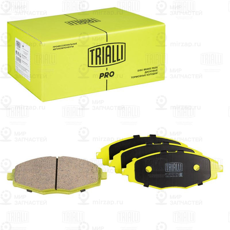 Комплект тормозных колодок, дисковый тормоз TRIALLI PF051301CR
