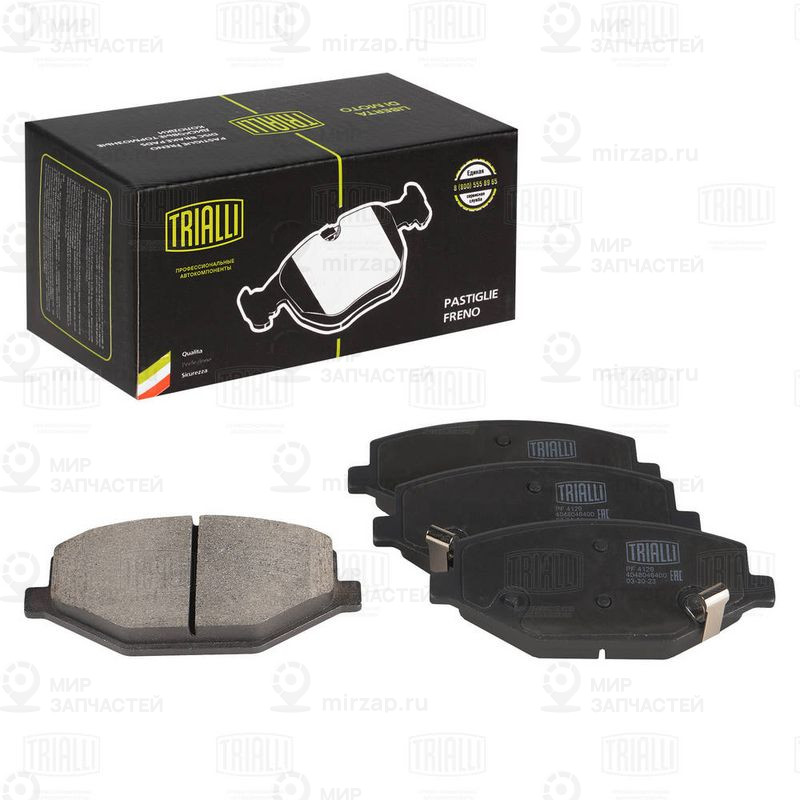 Комплект тормозных колодок, дисковый тормоз TRIALLI PF4129