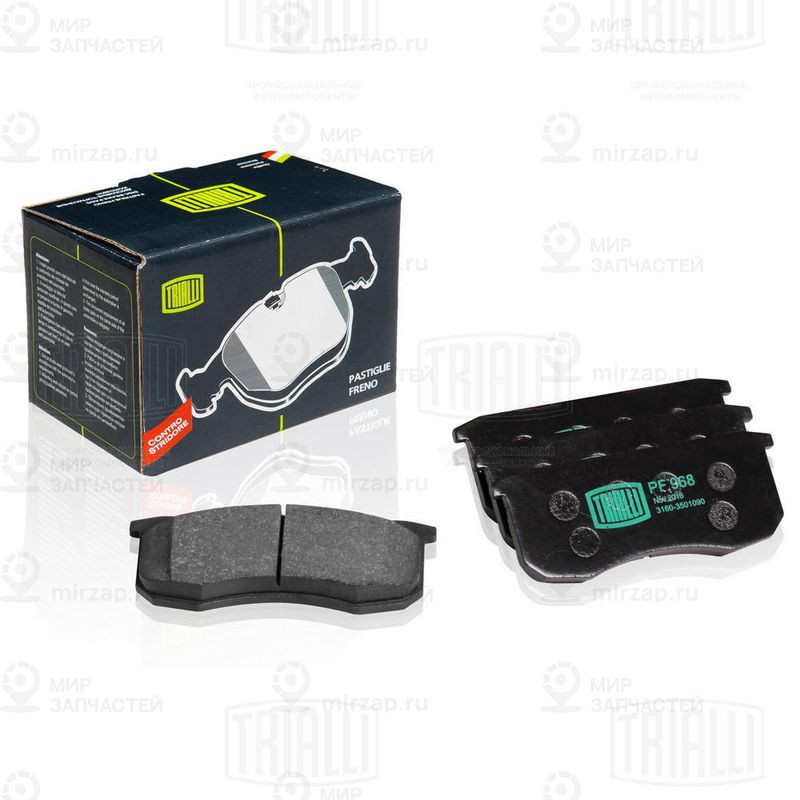 Комплект тормозных колодок, дисковый тормоз TRIALLI PF968