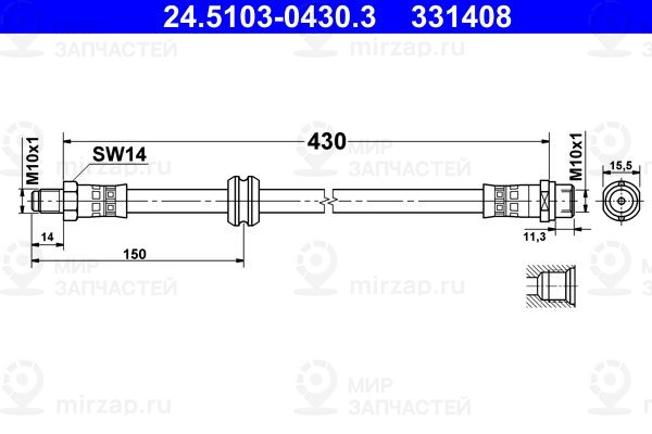 Запчасть ATE 24510304303