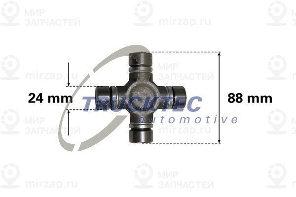 Шарнир, продольный вал TRUCKTEC AUTOMOTIVE 0234042