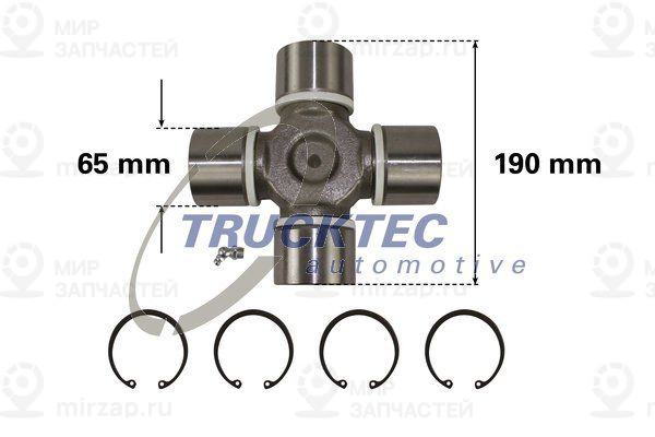 Шарнир, продольный вал TRUCKTEC AUTOMOTIVE 0440009