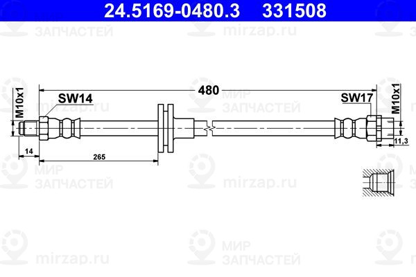 Запчасть ATE 24516904803