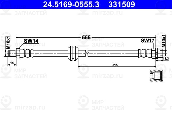 Запчасть ATE 24516905553