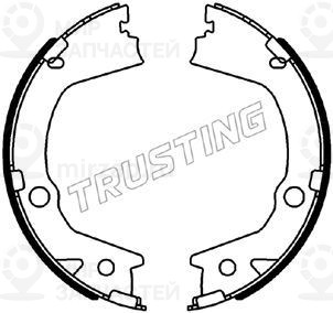 Комплект тормозных колодок, стояночная тормозная система TRUSTING 040164