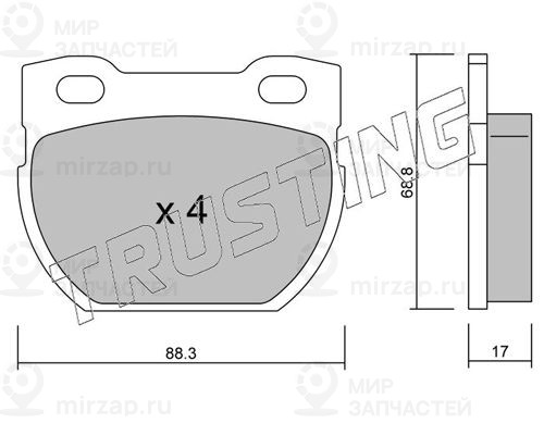 Запчасть TRUSTING 3631
