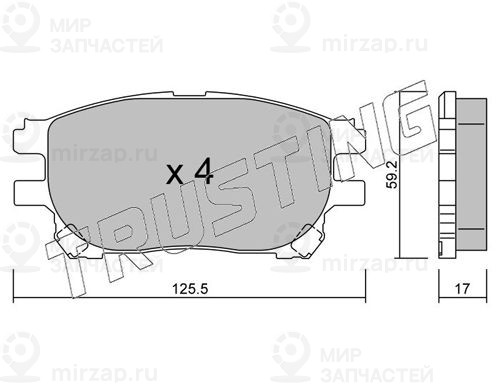 Комплект тормозных колодок, дисковый тормоз TRUSTING 6310