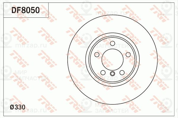 Тормозной диск TRW DF8050