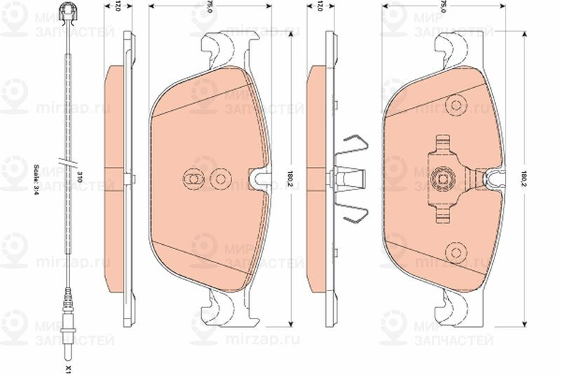 Запчасть TRW GDB1889