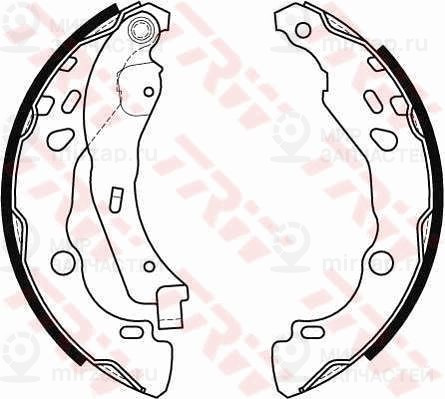 Комплект тормозных колодок TRW GS8455