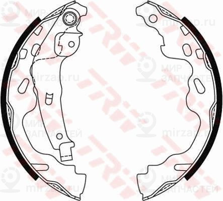 Комплект тормозных колодок TRW GS8480