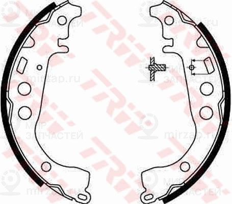 Комплект тормозных колодок TRW GS8673