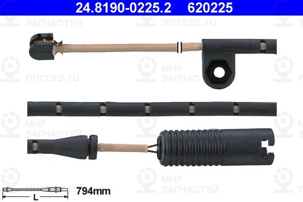 Сигнализатор, износ тормозных колодок ATE 24819002252