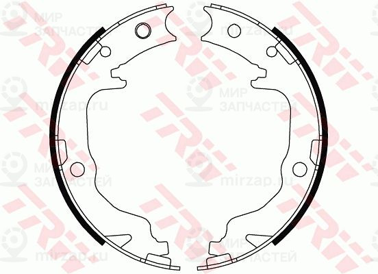 Комплект тормозных колодок, стояночная тормозная система TRW GS8804