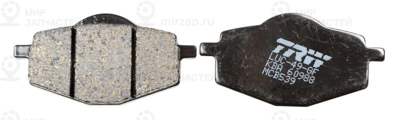 Комплект тормозных колодок, дисковый тормоз TRW MCB539