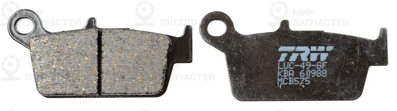 Комплект тормозных колодок, дисковый тормоз TRW MCB575