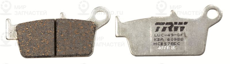 Комплект тормозных колодок, дисковый тормоз TRW MCB575EC